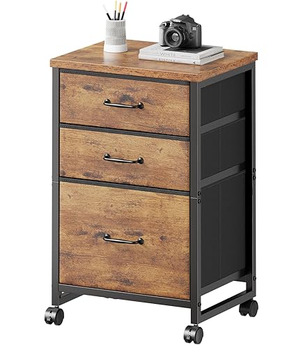 Amazon.co.jp: [dhiuebc] デスク ワゴン 3段 幅60 高さ59 奥行34 収納